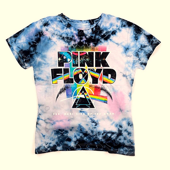 Pink Floyd Dark Side of the Moon Tie Dye rock Official T-Shirt L NWT - Picture 2 of 3
